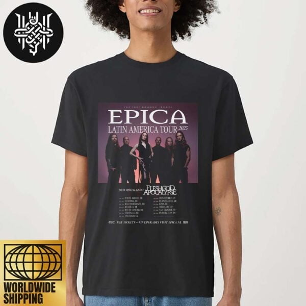 EPICA Latin America Tour Dates 2025 Unisex TShirt