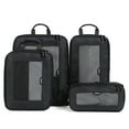 thumbnail image 1 of EPICKA TripCozy Compression Packing Cubes - 4 Set Durable Travel Organizer Bags with Mesh Top for Carry on (Dark Grey), 1 of 9