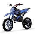 thumbnail image 1 of Ktoebyco 49cc Kids Dirt Bike, Gasoline Powered 2-Stroke Mini Motorcycle, 1-Seater, 1.5L Fuel Capacity, Blue, 1 of 8