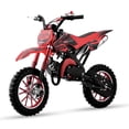 thumbnail image 1 of Ktoebyco 49cc Kids Dirt Bike, Gasoline Powered 2-Stroke Mini Motorcycle, 1-Seater, 1.5L Fuel Capacity, Red, 1 of 8