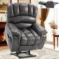 thumbnail image 1 of EPICOZY Large Dual OKIN Motor Power Lift Recliner Chair for Elderly, Lay Flat Sleeper Electric Wide Recliners with Heat Massage, Infinite Position, 2 Remote Controls, Side Pockets & USB Ports, Gray, 1 of 8