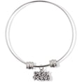 thumbnail image 1 of EPJ Debt Free Text Fancy Charm Bangle, 1 of 5