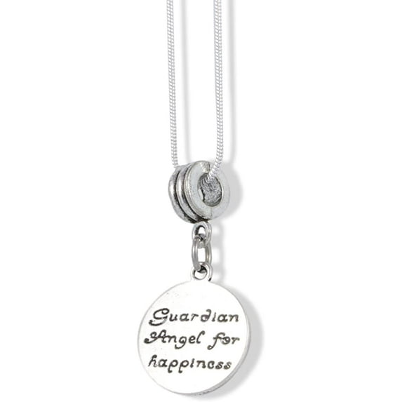 EPJ Guardian Angel for Happiness Charm Snake Chain Necklace