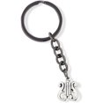 thumbnail image 1 of Harp Gifts | Lyre Harp Keychain for Musicians That Love The Harp Instrument Keychain or Musical Instrument Keychain to go with Your Harp Jewelry or Harp Pendant, 1 of 2