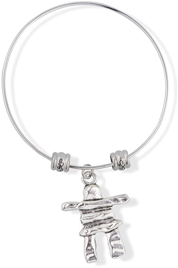 Inuksuk Inukshuk Large Fancy Charm Bangle