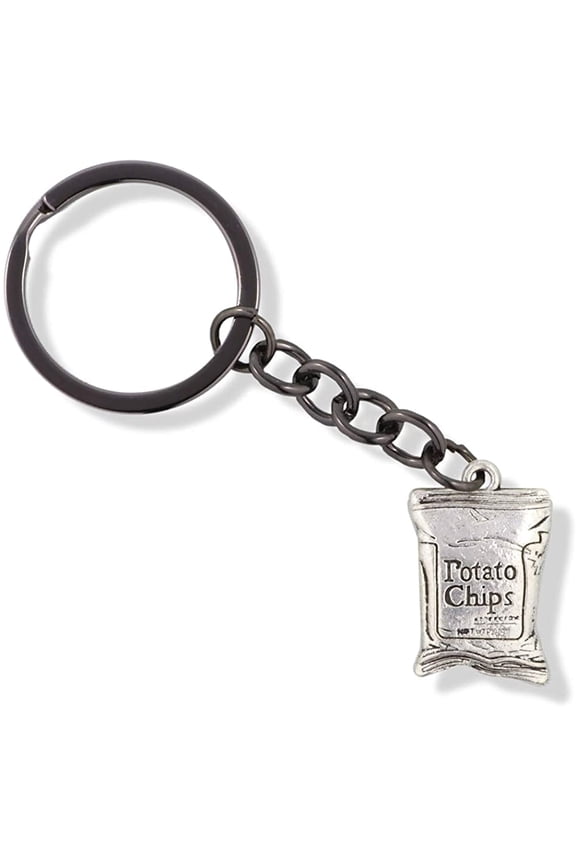 Potato Chip Snack Junk Food Charm Keychain