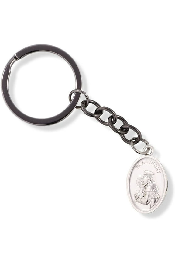 Saint Francis and Saint Anthony Charm Keychain a Great Saint Keychain or Key Chain Catholic and Rosary Key Ring