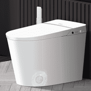 EPLO Smart Toilet Bidet Built in Tank,with Low Noise Flushing System,Blackout Flush,Auto Open/Close Lid, Auto Flush/Dual Flush, Foot Sensor Operation