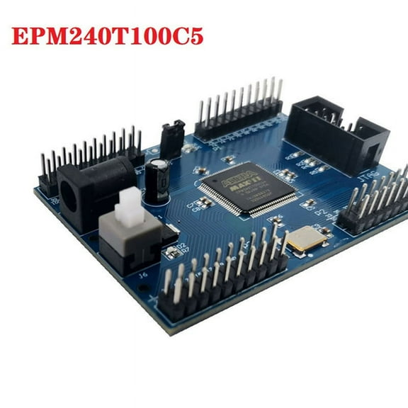 EPM240T100 CPLD Development Board Altera MAX II System Board Learning Board 5V On-Board 50MHz Active Crystal Oscillator,1 x EPM240T100 CPLD development board,Blue