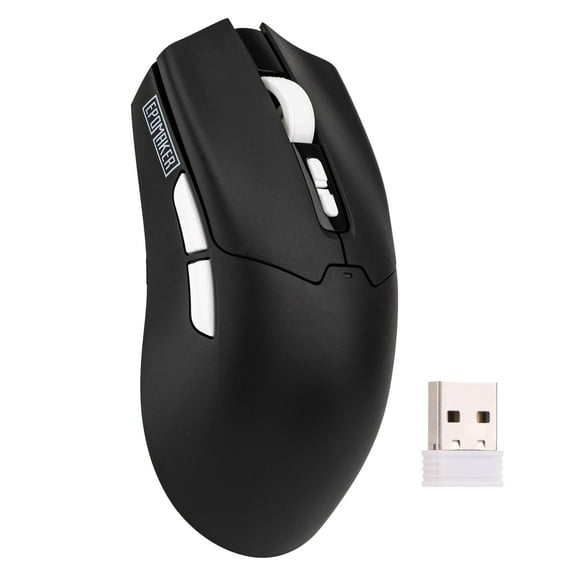 EPOMAKER Click Lite Wireless Gaming Mouse, 800 to 12,000 DPI Adjustable, PAW3311 Sensor, 500mAh, 59g, 2.4G/BT/USB-C Rechargeable Wireless Mouse with 5 Programmable Buttons for PC/Mac/Linux (Black)