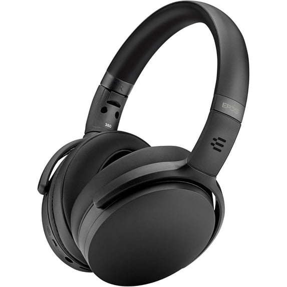 EPOS Adapt 360 Black - Dual-Sided, Dual-Connectivity, Wireless, Bluetooth, ANC Over-Ear Headset | for Mobile Phone & Softphone | Teams Certified