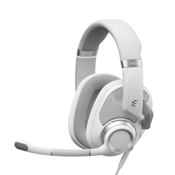 EPOS Audio H6PRO Over-Ear Gaming Headset, Ghost White