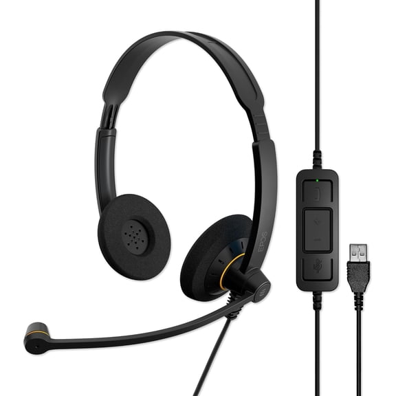 EPOS IMPACT SC 60 USB ML Wired Stereo UC Headset for PC, Black