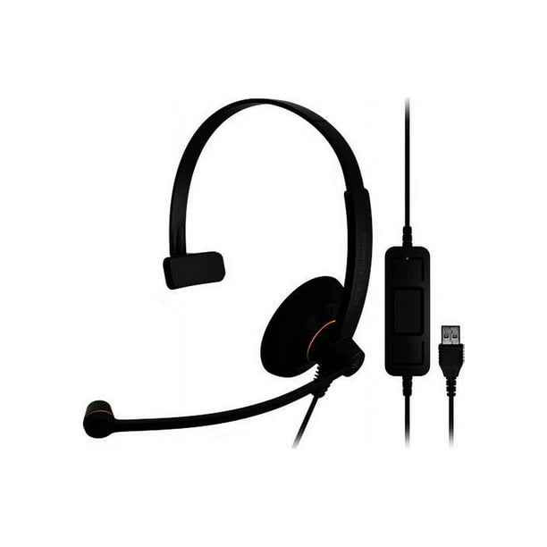 EPOS Sennheiser SC 30 USB ML Monaural On Ear USB Wired Headset with Microphone Walmart Business Supplies