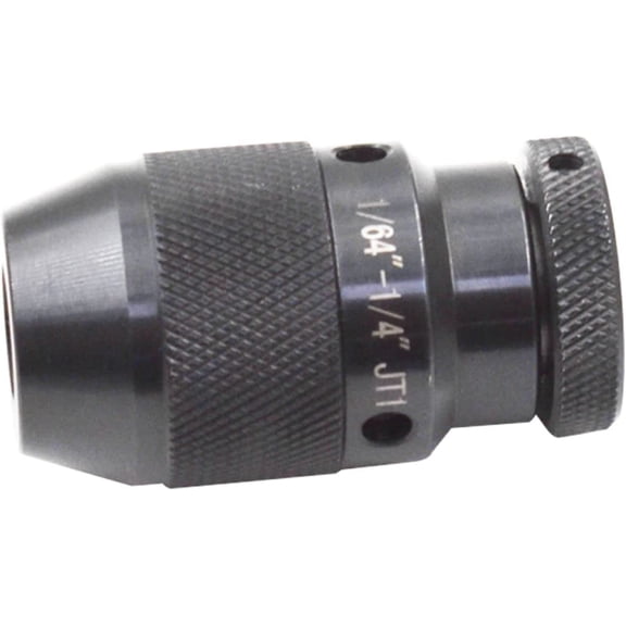 EPOTOOR 1/64 Inch-1/4 Inch Keyless Drill Chuck, JT1 Multiple Purposes Self Tighten Drill Chuck for Lathes Milling Drilling Machine