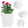 thumbnail image 1 of EPOTOOR 10 PCS Re-usable Square Nursery Pot 1/2/3/5/8/10 Gallon Plastic Grow Pots Plant, 1 of 11