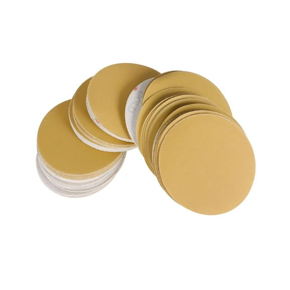 EPOTOOR 100Pcs 5 Inch Sanding Disc Roll 80 Grit No Hole Hook and Loop Sanding Discs Fit for Automotive, Marine, Industrial, Woodworking