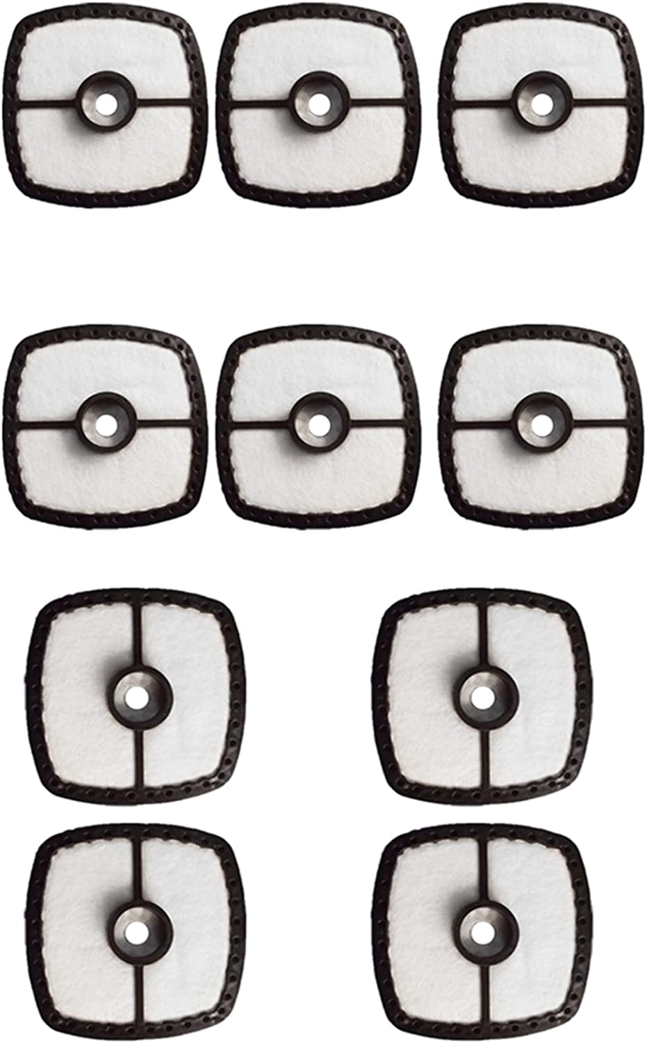 Pack Filtros Partsebuy Pack De 10 Filtros De Aire Para Soplador/recortadora Echo SRM 210, 225, HC150 - Recambios Originales 13031054130 Filtro Aire Echo Srm- 210