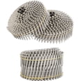 thumbnail image 1 of EPOTOOR 1200 Count Siding Nails Full Round Head Wire Collated 15-Degree 1-1/4 Inch x .090 Inch 304 Stainless Steel Coil Siding Nail, 1 of 6
