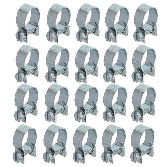 EPOTOOR 20PCS 3/8 Inch (14-16 mm) Injection Hose CLAMP/AUTO Fuel Clamps
