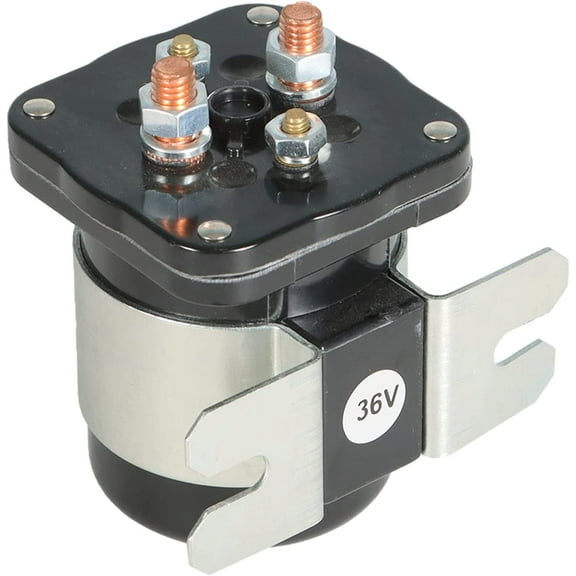 EPOTOOR 36V 4 Terminal Golf Cart Starter Solenoid Relay Switch 586-117111 20468G1 586-906 Replacement for Club Car DS EZGO Yamaha Electric