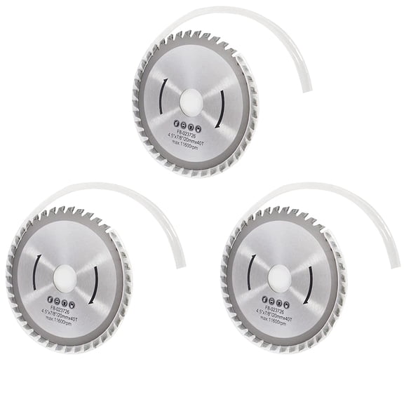 EPOTOOR 3PCS Angle Grinder Blades 4.5 in x 7/8 in 40 Tooth Angle Grinder Wood Blade Alloy Steel Angle Grinder Blades Suitable for All Kinds of Wood and Non-Ferrous Metals