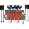 thumbnail image 1 of EPOTOOR 4 Spool 11 GPM Hydraulic Directional Control Valve, 3600 PSI BSPP Ports Double Acting Hydraulic Valve with Joystick, 1 of 6