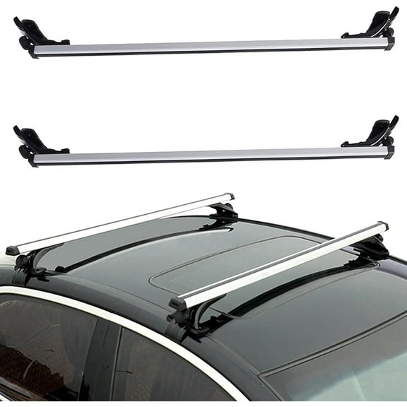 EPOTOOR 48 Inch Universal Roof Rack Cross Bar Top Adjustable Luggage Cargo Carrier