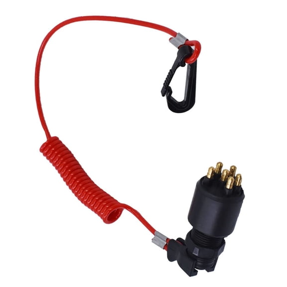 EPOTOOR 5005801 175974 US New Ignition Switch&Lanyard For OMC BRP Johnson Outboard Motor