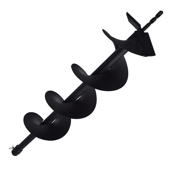 EPOTOOR 6 Inch Earth Auger Drill Bits for Planting, 6 x 31.5 Gasoline Engine Auger Post Hole Digger Drill Bits, Bulb Planter Tool with 3/4 Shaft