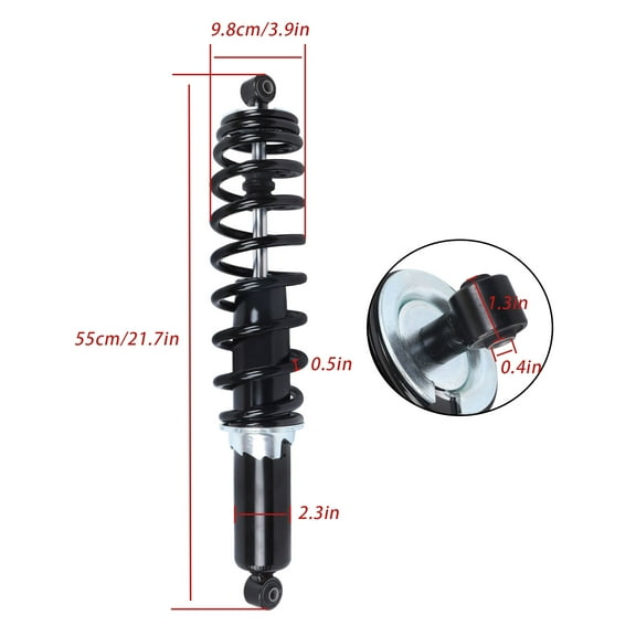 EPOTOOR ATV Front Left Right Shock Absorber Compatible with 2011-2017 Can Am Commander 1000 DPS, XT 800, 800R DPS Front Shock 706200782 2pcs