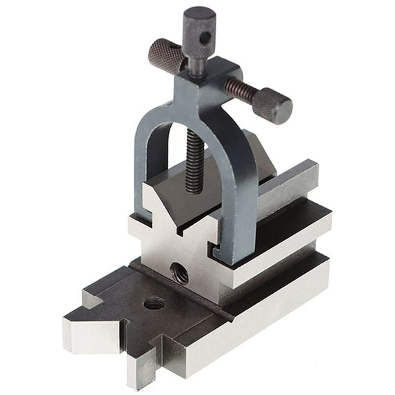 EPOTOOR All Angle V-Block and Clamp.0003 Hardened Steel Machinist Tools V-Block with Clamps