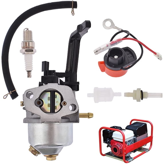 EPOTOOR Carburetor Kit Replacement for Honda GX120 GX160 GX168 GX200 5.5Hp 6.5Hp DG2900 DG3000 2900 3000W Champion Power Equipment 3000 3500 4000 Watt