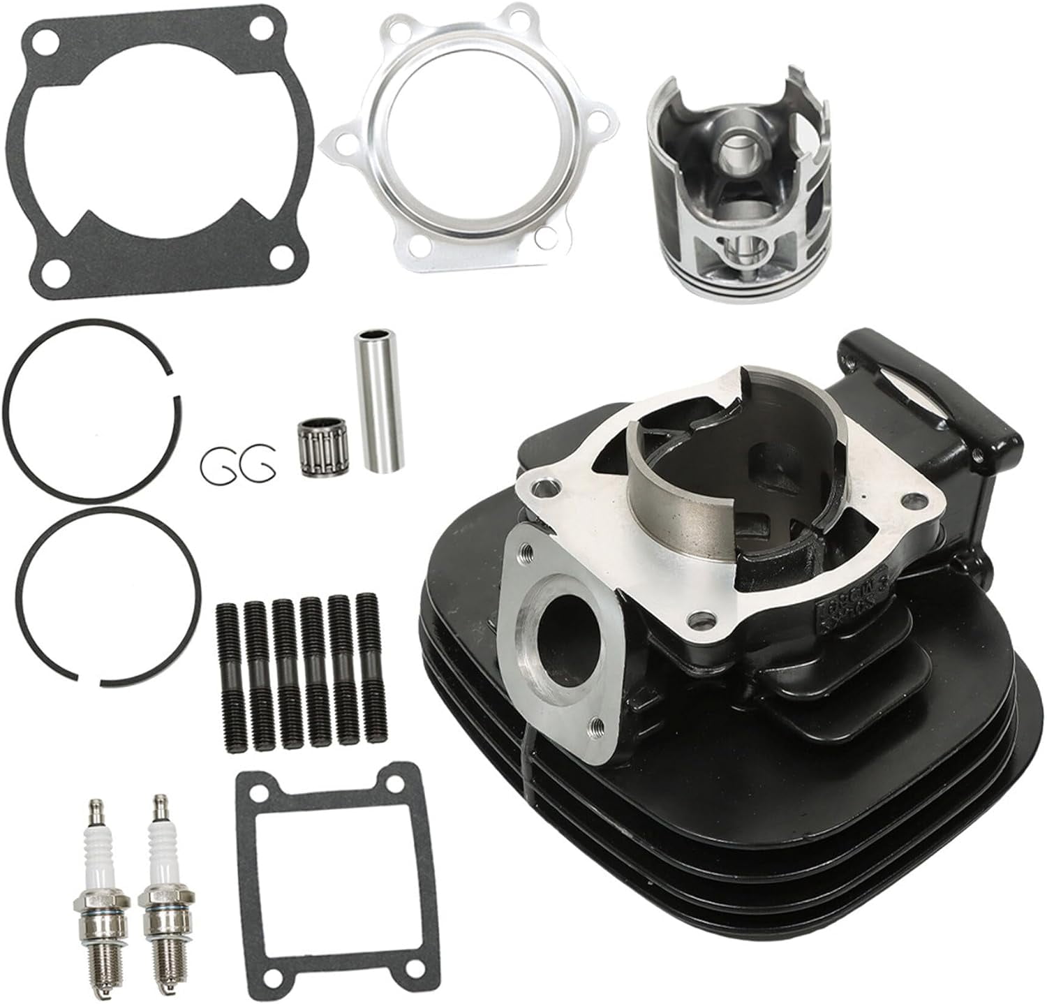EPOTOOR Cylinder Piston Gasket Top End Kit Replacement for Yamaha Blaster 200 YFS200 1988-2006 2XJ-11311-02-00 2XJ-11631-01-97 3JM-11601-00-0