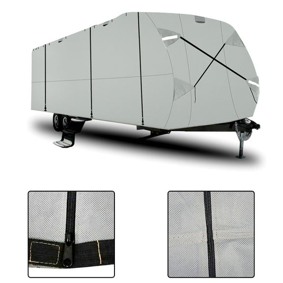 EPOTOOR For 18'-20' Camper Travel Trailer RV Cover Waterproof Anti-UV Non-Woven Fabric