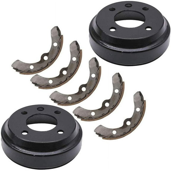 EPOTOOR Golf Cart Brake Drums Shoes Kit fits for Yamaha G1, G2, G8, G9 (82-92) Gas/Electric