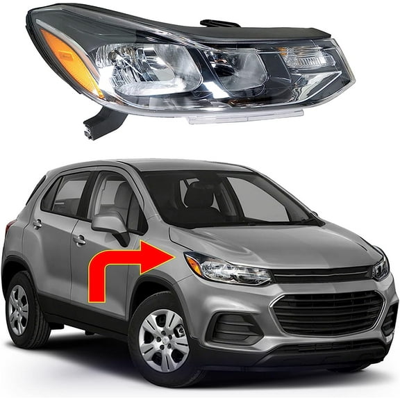 EPOTOOR Headlights Front Head Lamps Replacement for 2017-2019 Chevy Trax LS / LT / Premier Factory Passenger Side Headlight Assembly