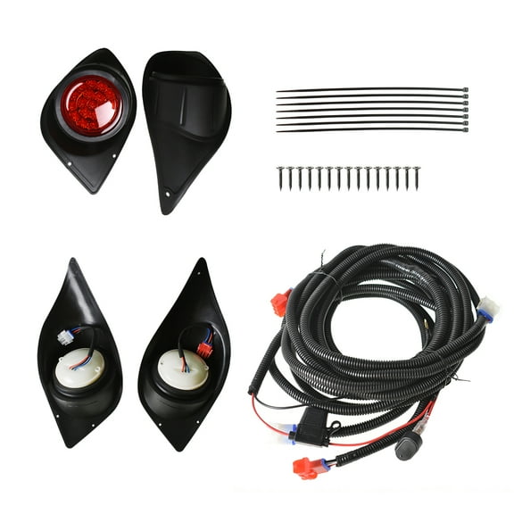 EPOTOOR LED Headlights & Tail Lights Kit Set for Golf Cart Yamaha Drive G29 2007-2022