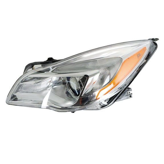 EPOTOOR Left Headlight For 2014-2017 Buick Regal Halogen Chrome Housing Clear
