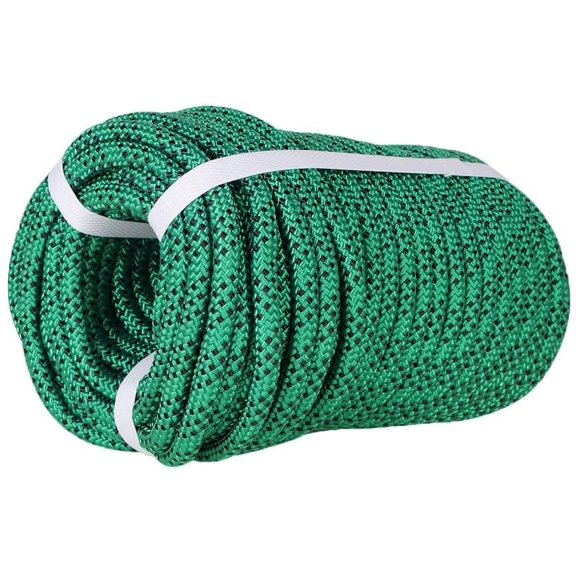 EPOTOOR Premium Polyester Braid Rope, 3/8IN 100FT, , 3520 lb High Strength Arborist Bull Rope, Multi Purpose Strong Pulling Rope, for Gardening, Camping and Swing