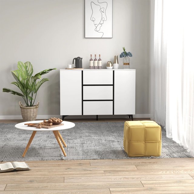 EPOWP White Light Luxury Sideboard Buffet Storage for Modern Living,Accent