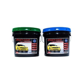EPOXY-COAT - High Performance DIY Epoxy Floor Coating "Premium" Half Kit with Clear Top Coat (Dark Gray), 1.5 gal, covers up to 250sf or 1 car garage