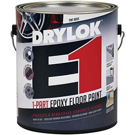 United Gilsonite Garage Floor Epoxy Paint DRYLOK E1 - Durable Semi-Gloss - Gallon — Interior & Exterior Use, Professional Finish