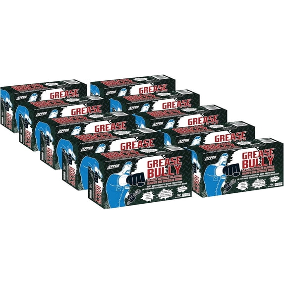 EPPCO Grease Bully 6-Mil Black Nitrile Gloves Disposable Powder Free, Latex Free Textured Superior Grip Glove for Mechanics