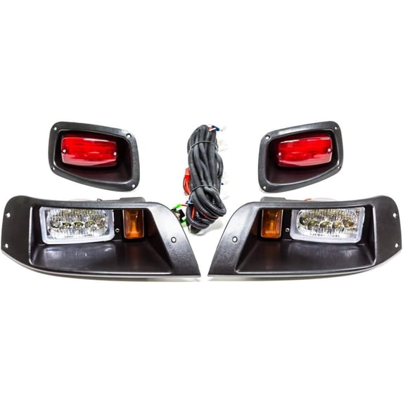 EPR Golf Cart Full LED Headlight & Tail Light Kit for EZGO TXT 1996-2013 Gas and Electric Models
