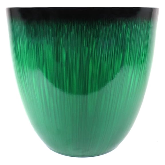 EPR18-205 Egg Planter Green Flower, 18"