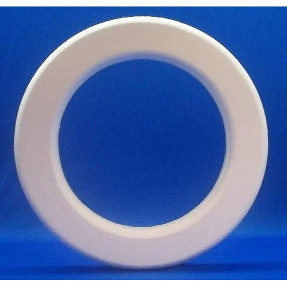 Styrofoam EPS Wreath Form 16" with Rounded Edges