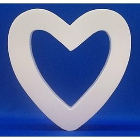 EPS Polystyrene Styrofoam Open Heart 18" Floral Craft