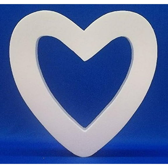 EPS Polystyrene Styrofoam Open Heart 18" Floral Craft