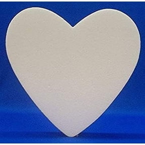 EPS Polystyrene Styrofoam Solid Heart 18" Floral Craft